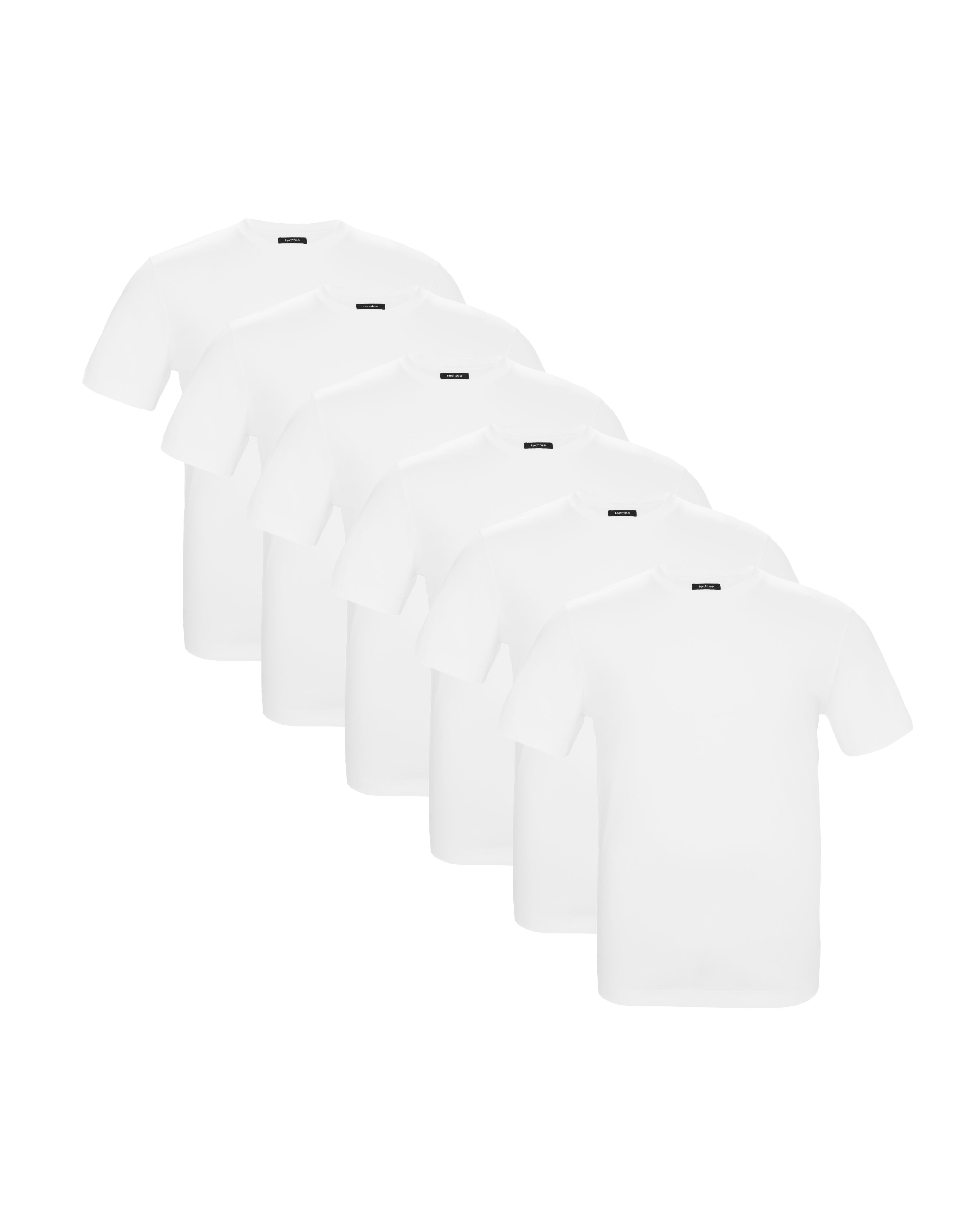 TechTee - White T-Shirt Bundle (6 Pack)